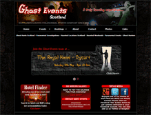 Tablet Screenshot of ghostevents.co.uk